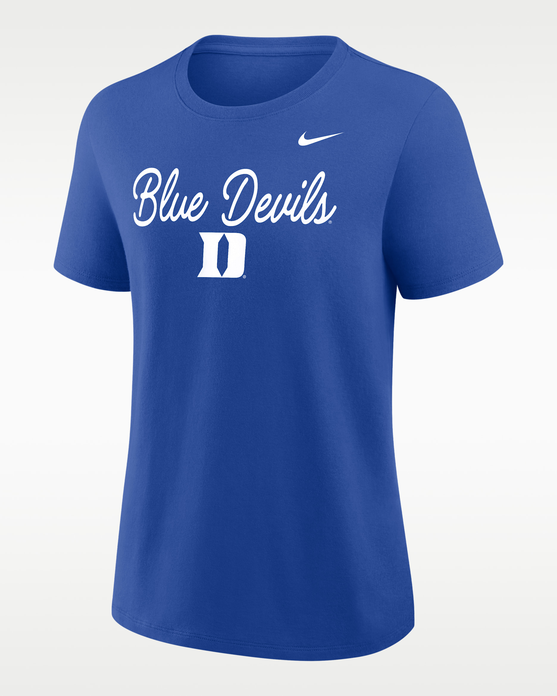 Duke Script Mantra Logo Women's Nike College T-Shirt. Nike.com